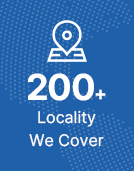 200+ Locality we cover
