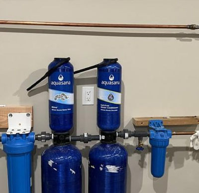 Professional water filtration system installation