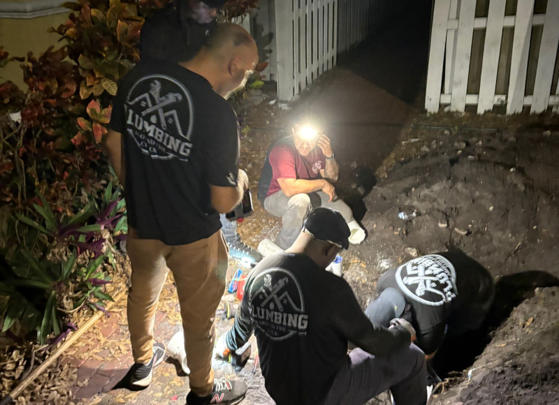 Plumbing around the clock